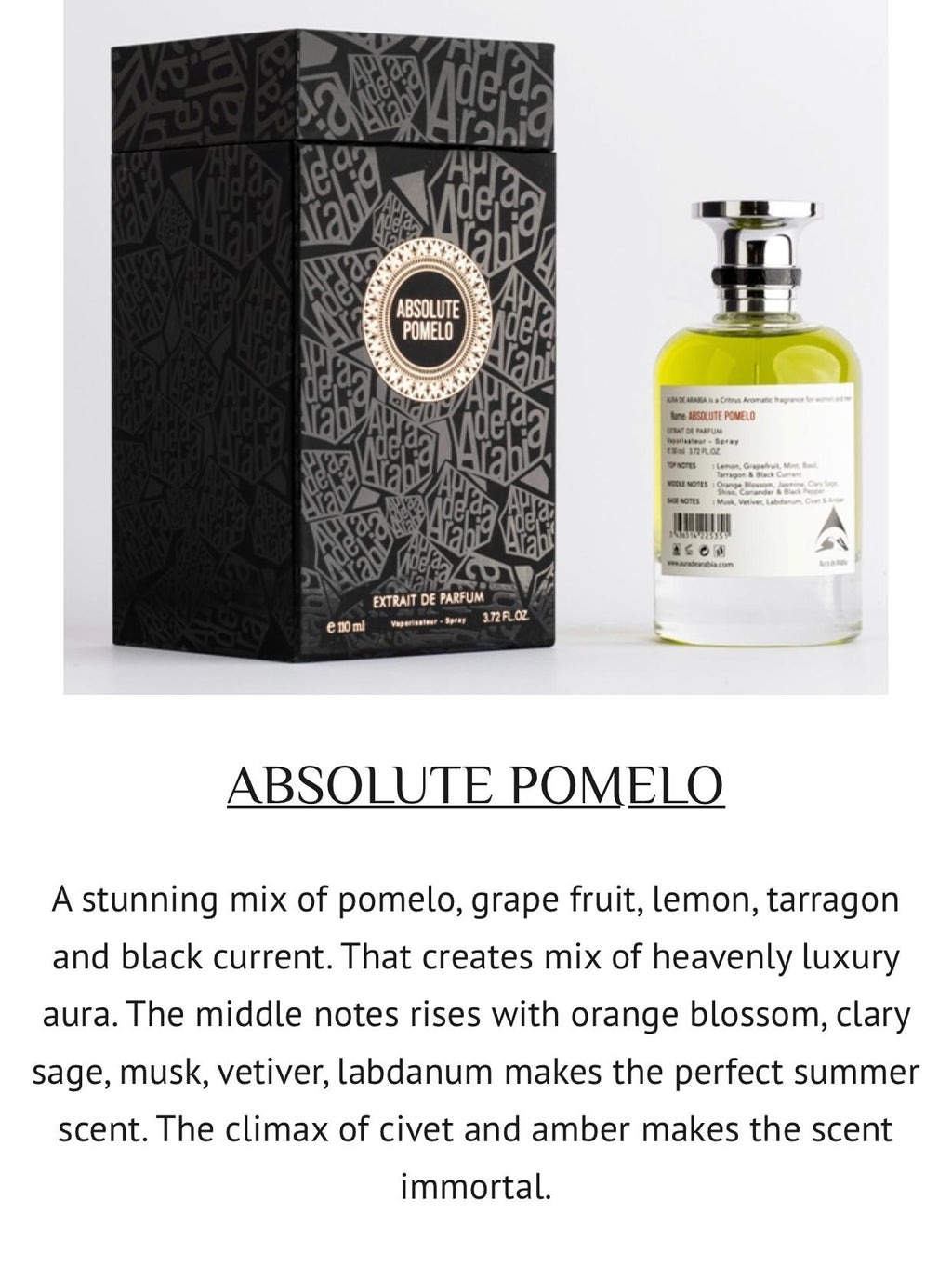 ABSOLUTE POMELO 110 ml • Extrait de Parfum