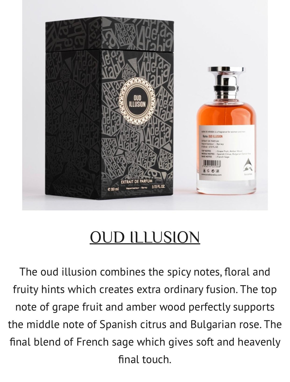 OUD ILLUSION 110 ml • Extrait de Parfum