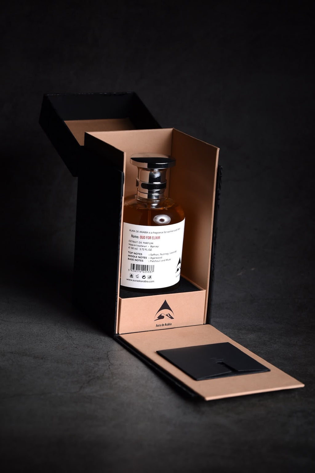 OUD ELIXIR bottle in box