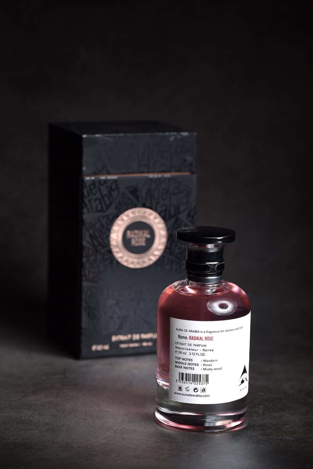 RADIKAL ROSE bottle with box