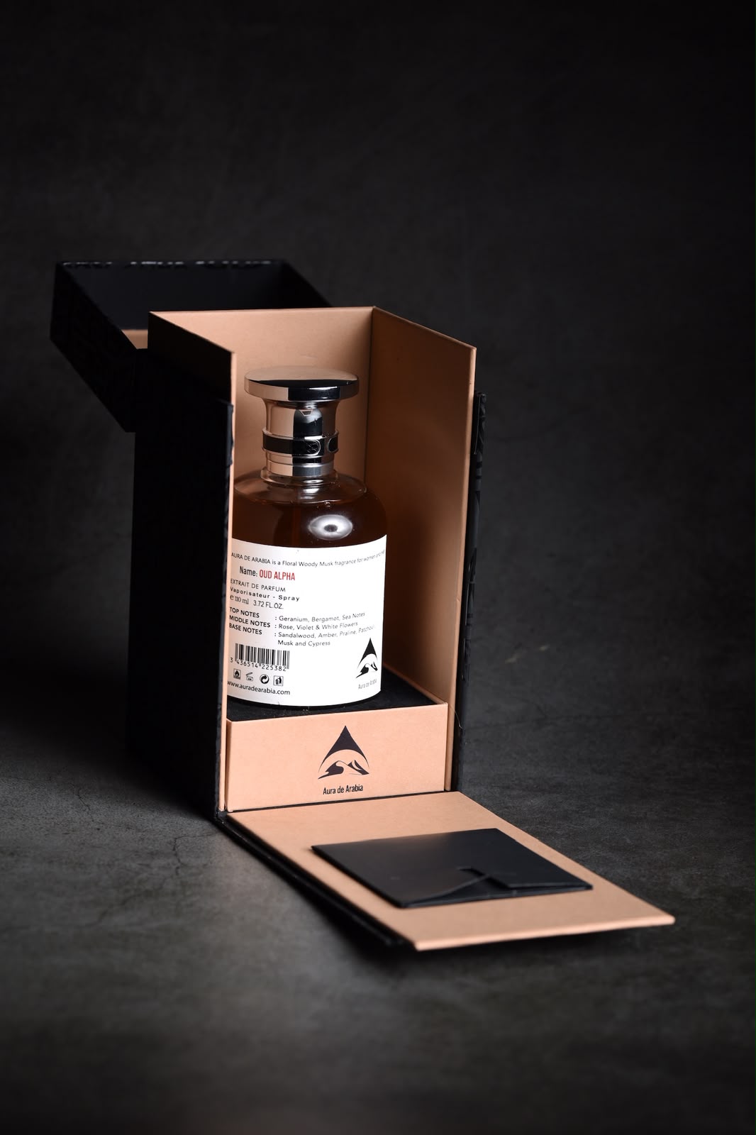OUD ALPHA bottle in box